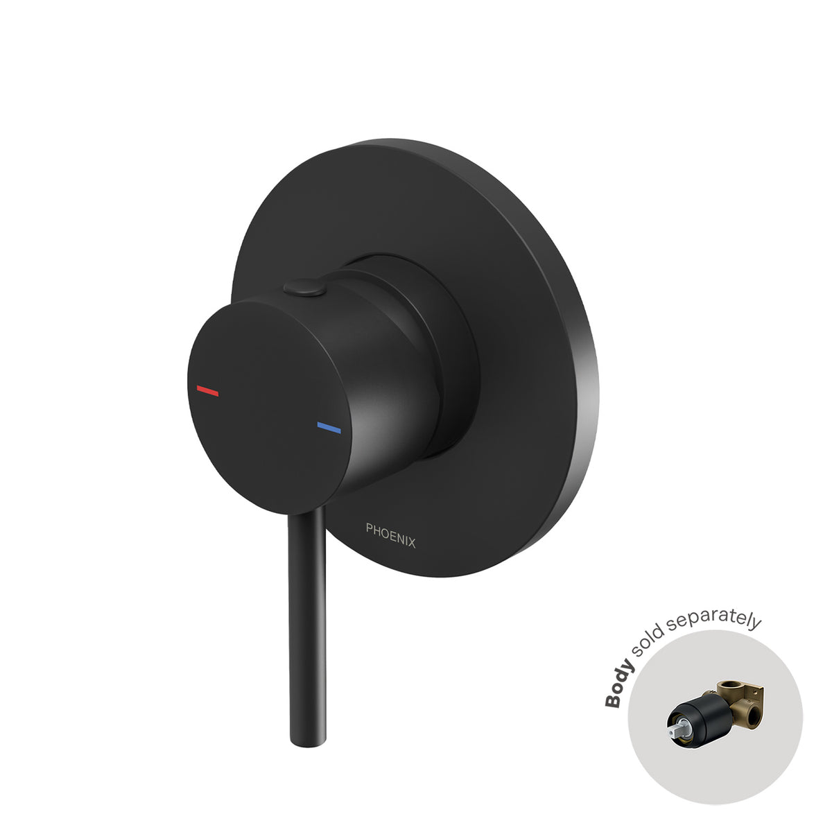 Pina Shower / Wall Mixer 90mm (Trim Kit Only) - Matte Black