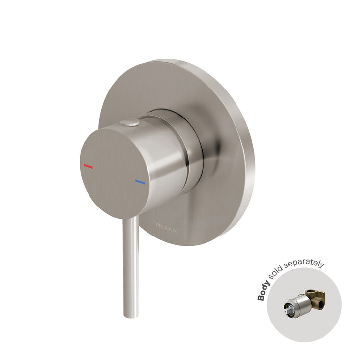 Pina Shower / Wall Mixer 90mm (Trim Kit Only) - Brushed Nickel