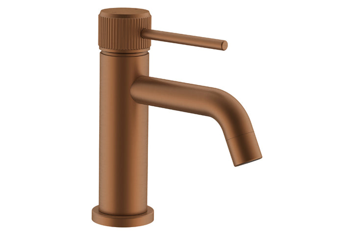 Soul Groove Basin Mixer - Brushed Copper