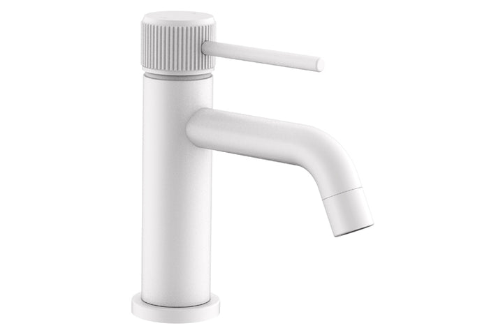 Soul Groove Basin Mixer - Matte White