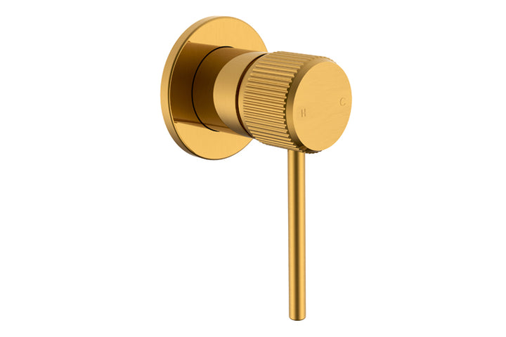 Soul Groove Wall Mixer - Brushed Brass
