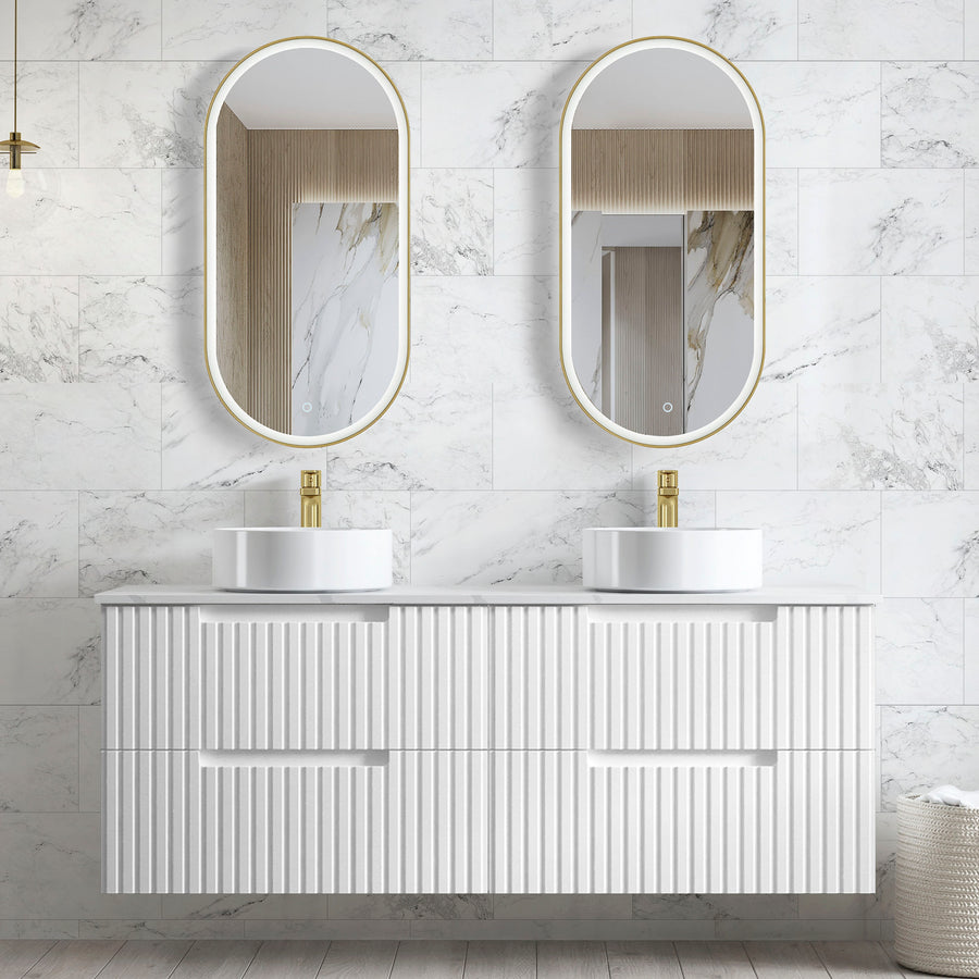 Noosa 900x450 White Shaving Cabinet - manufacturer image 1539_1.jpg