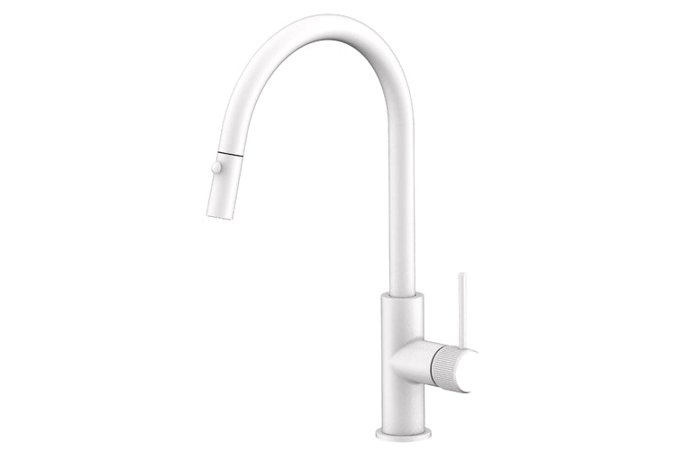 Soul Groove Pull Out Sink Mixer - Matte White