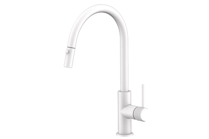 Soul Groove Pull Out Sink Mixer - Matte White