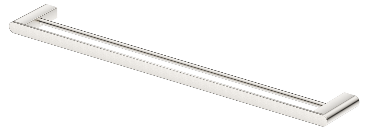 Bella Vista Lantra Double Towel Rail 600mm - Brushed Nickel