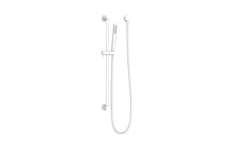 Soul Slimline Hand Shower on Rail - Matte White