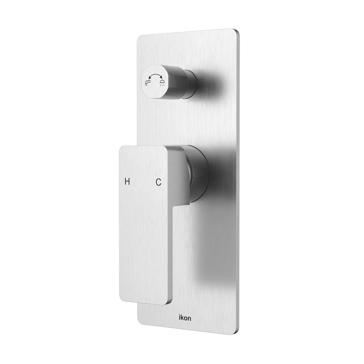 Ceram Wall Mixer Diverter - Brushed Nickel