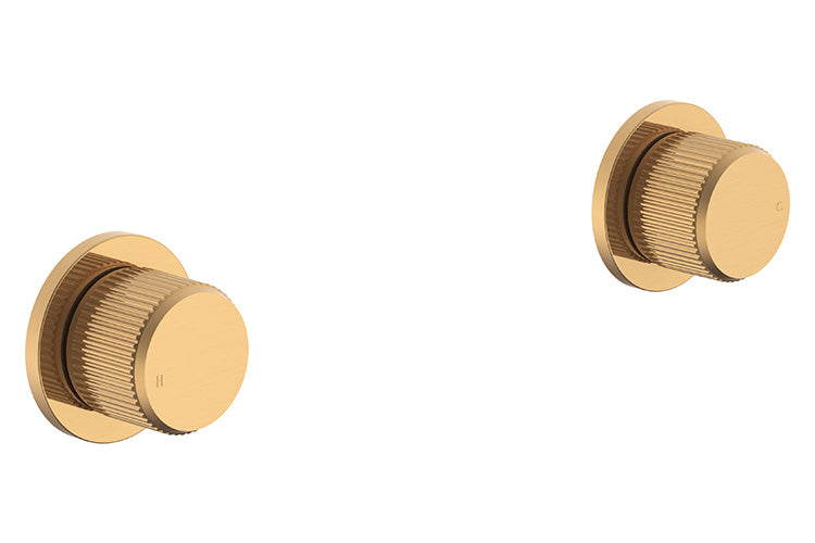 Soul Groove Wall Top Assembly (Pair) - Brushed Brass