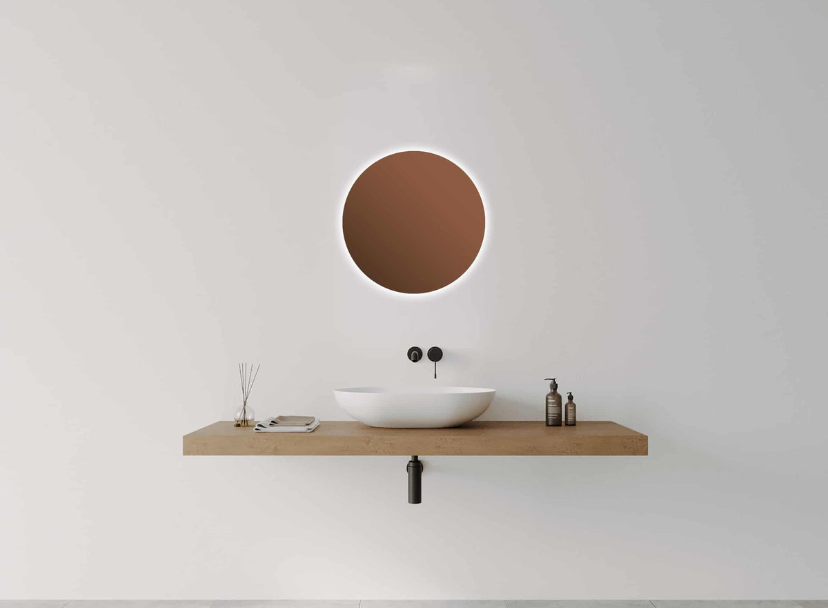 S Series Round LED Mirror Bronzed Glass