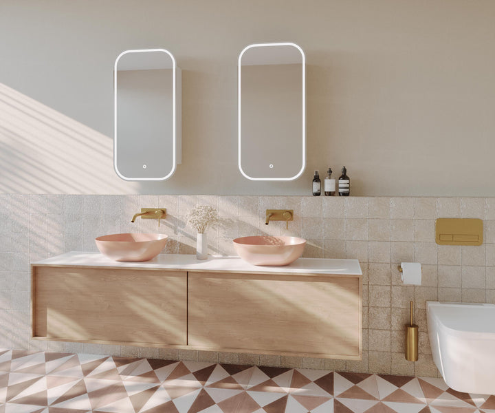 Piazza LED Rectangle Shaving Cabinet Frameless product view 3