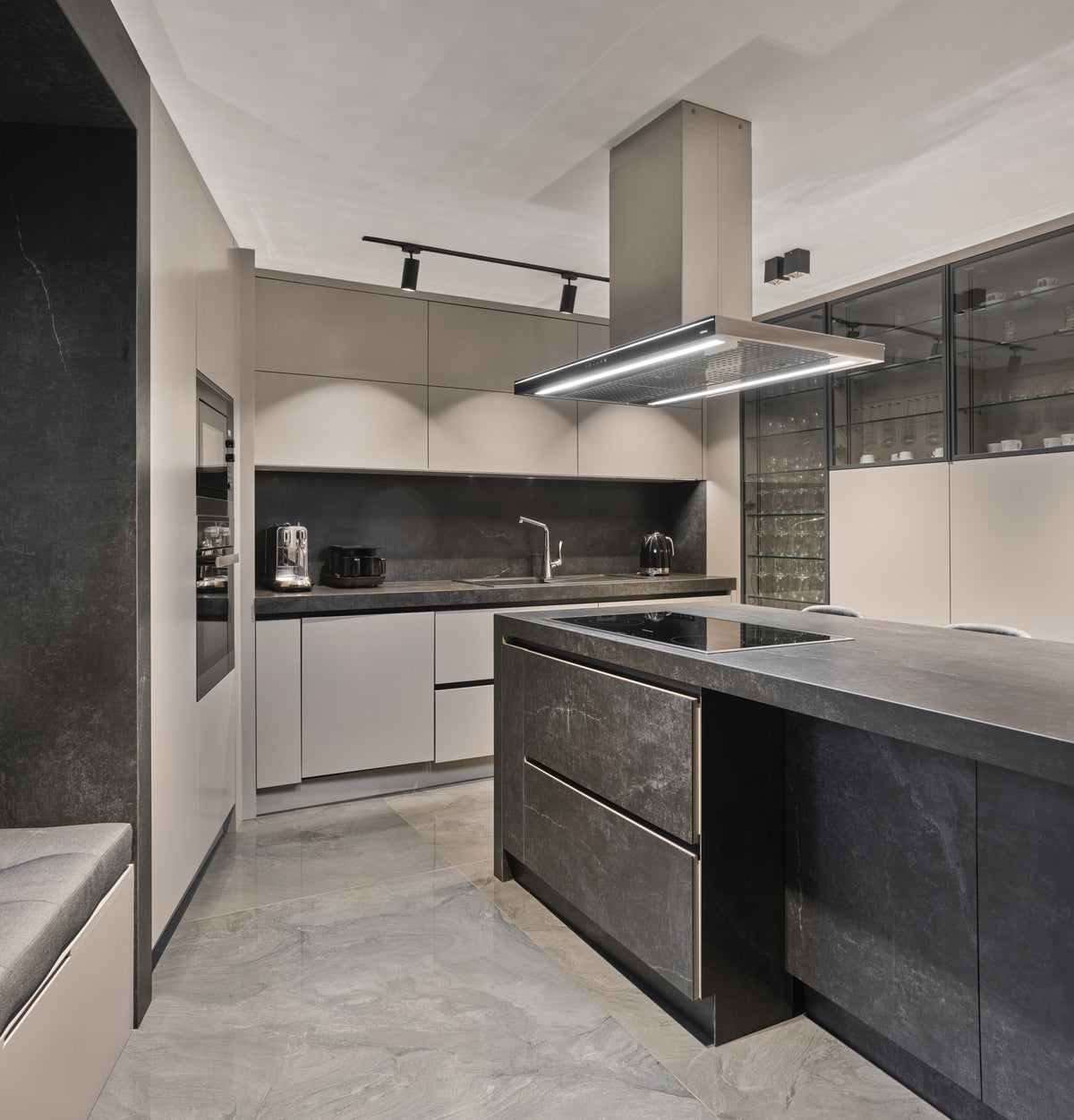 Laos Dekton 8mm in a bedroom setting