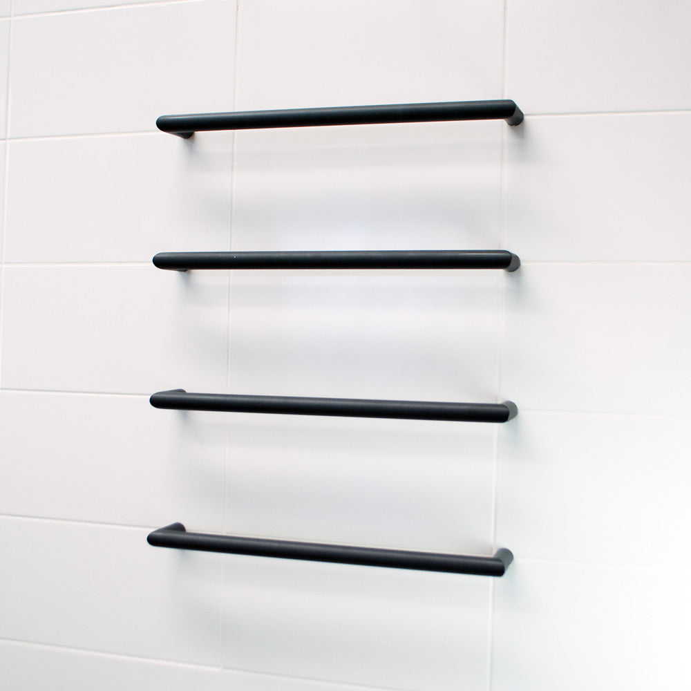 Radiant Heated Single Round Bar Towel Rail - bsbrtr650-4-1