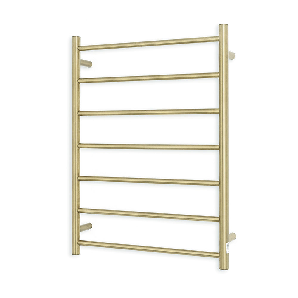 Radiant Heated Round Ladder Towel Rail 600 x 800mm - lightgld-rtr01