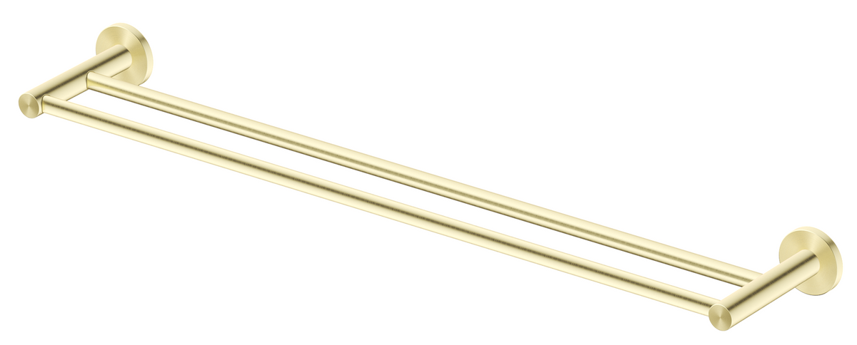 Mica Double Towel Rail - 800mm - French Gold