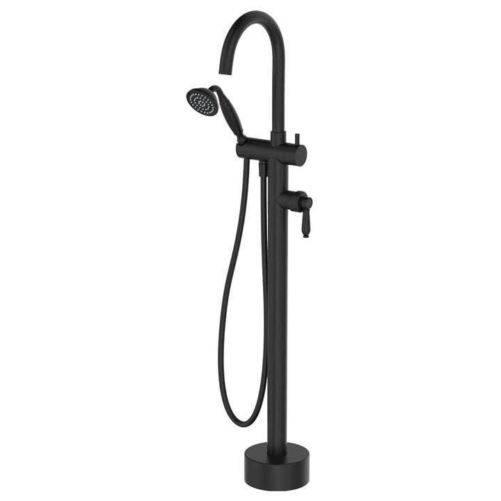 Eleanor Floor Mixer &amp; Shower - Matte Black / Matte Black