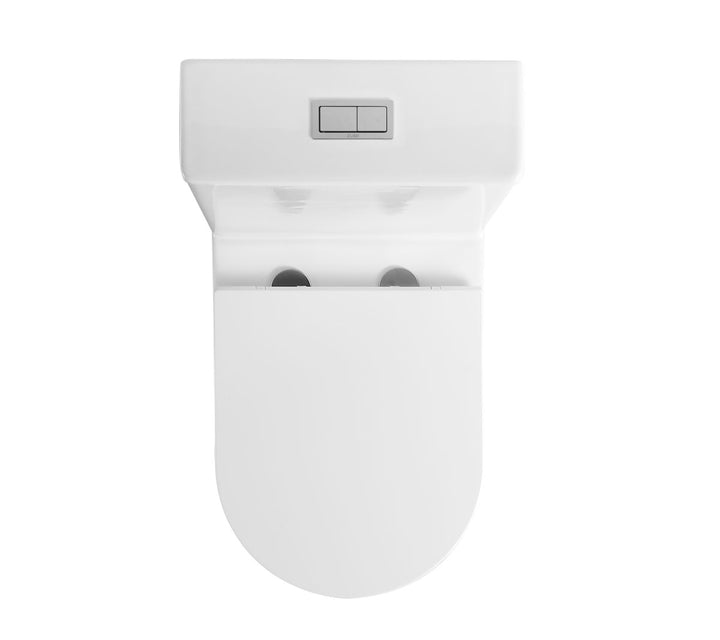 Sandra Short Projection Rimless Back to Wall Toilet Suite, Gloss White