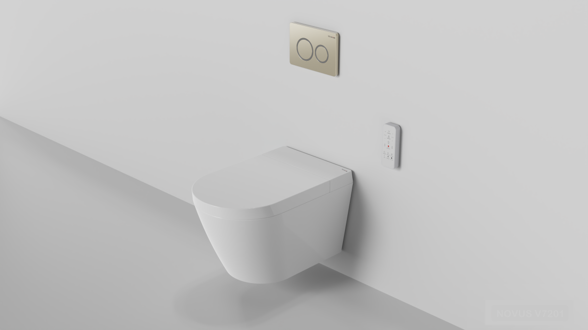 Novus Wall Hung Smart Bidet Toilet Suite with In Wall Cistern