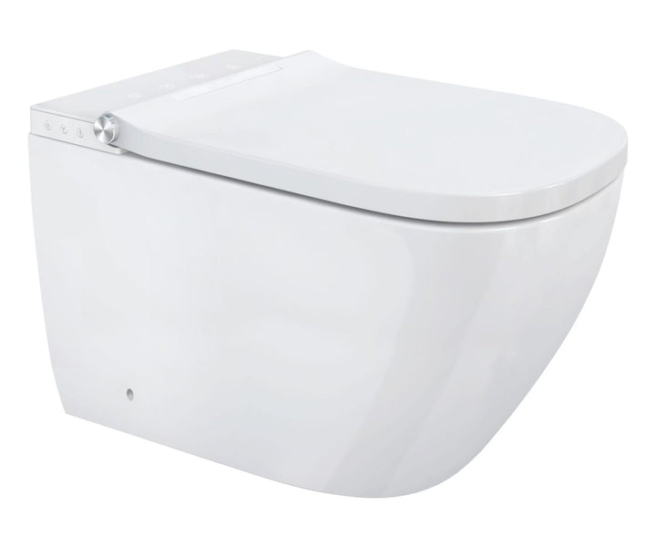 Novus Soft Square Wall Faced Smart Bidet Toilet Suite with In Wall Cistern