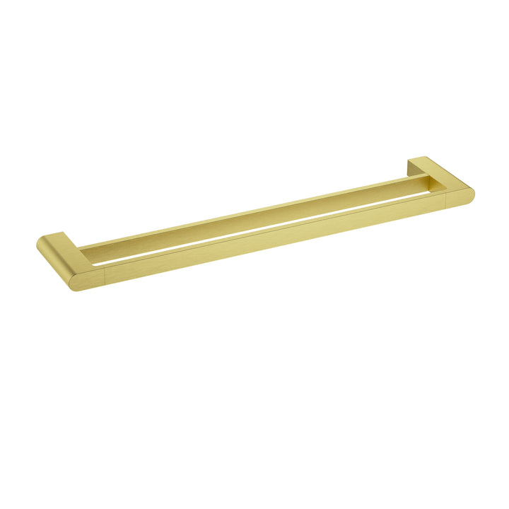 Flores Towel Rail Double 800mm - Brushed Gold