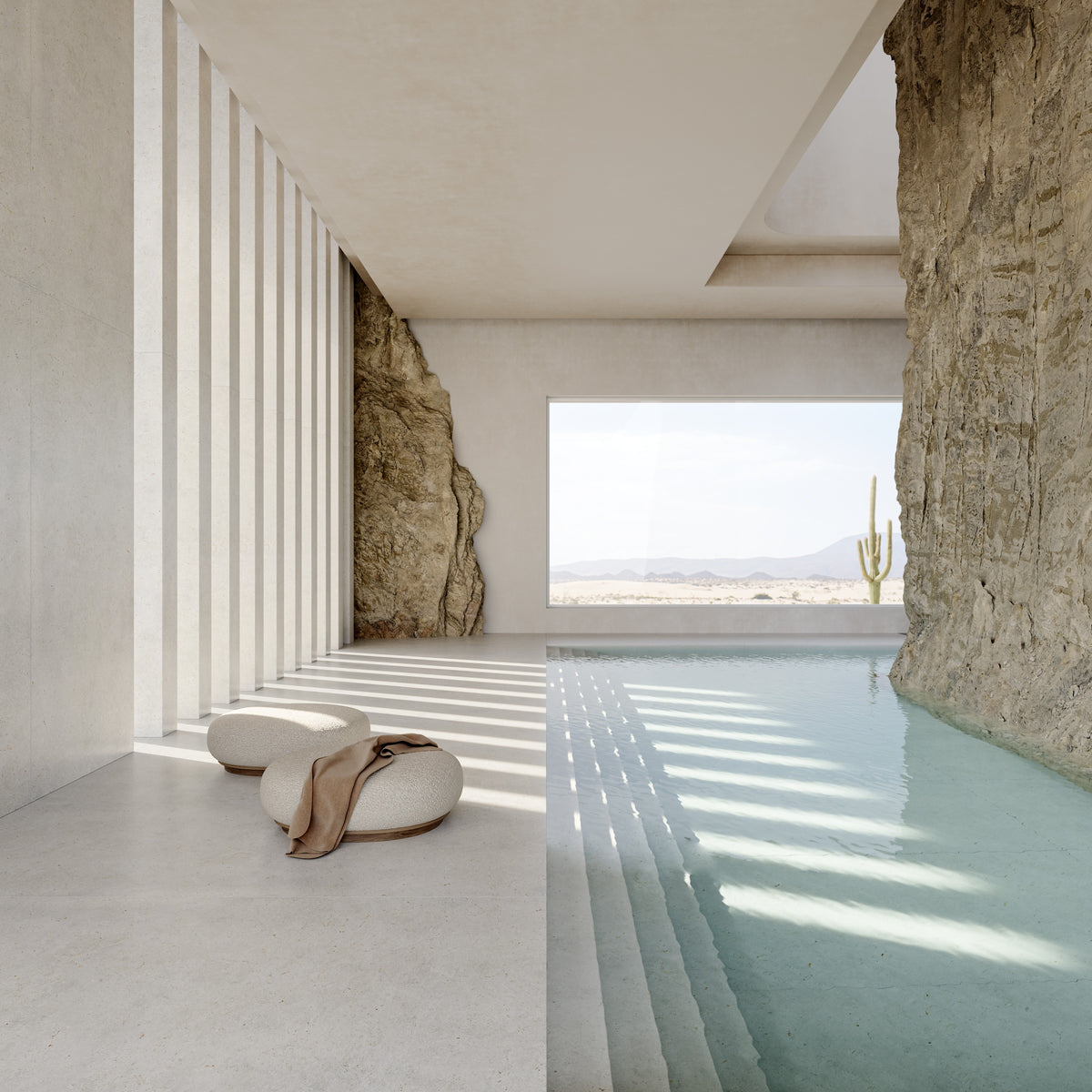 Dekton Polar in a spa (second photo)