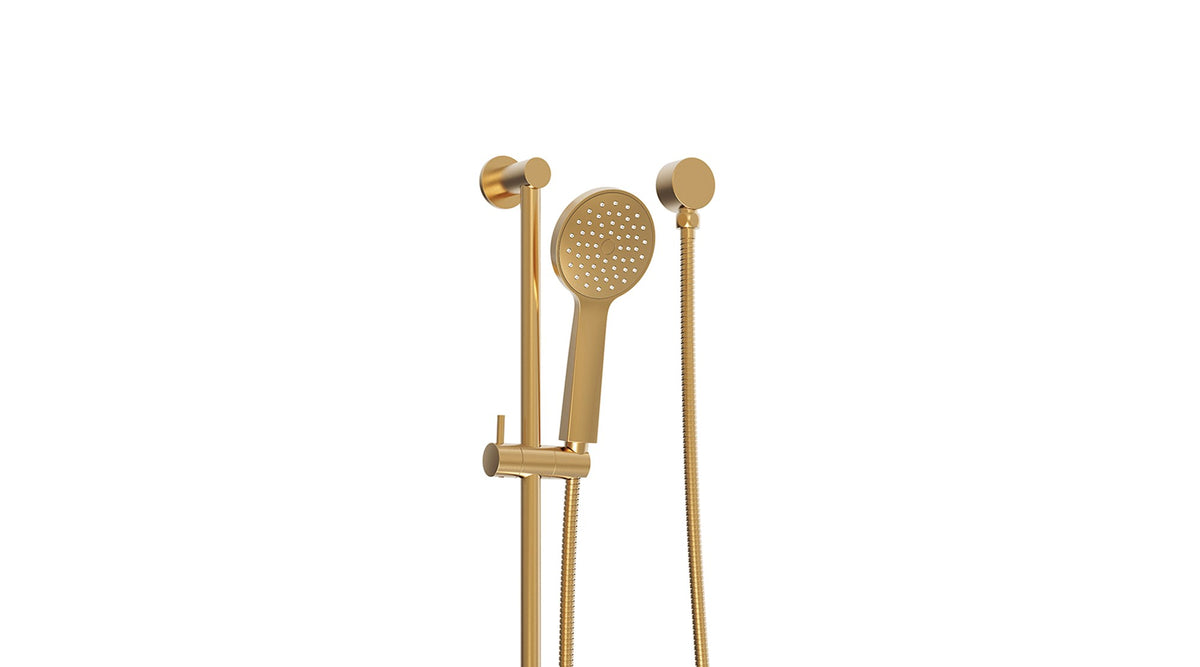 Soul Classic Hand Shower on Rail - Brushed Brass