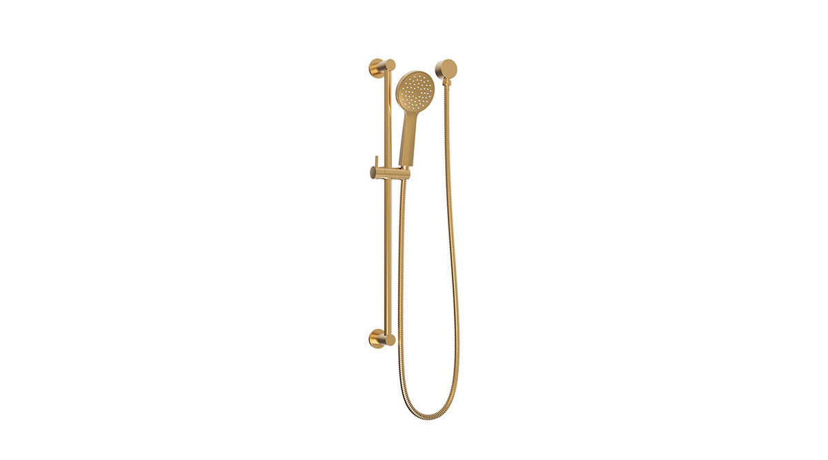 Soul Classic Hand Shower on Rail - Brushed Brass