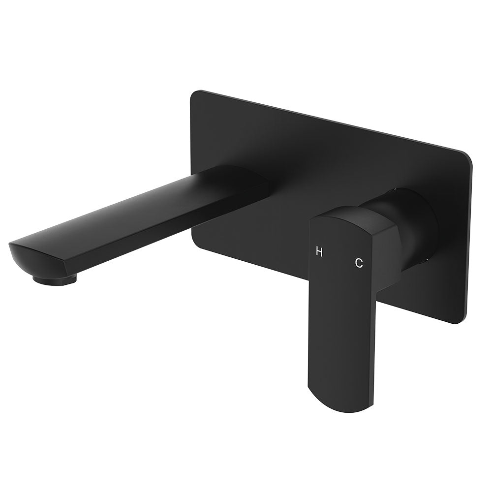 Koko Basin/Bath Wall Mixer Set - Matte Black