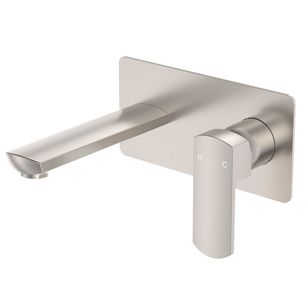 Koko Basin/Bath Wall Mixer Set - Brushed Nickel