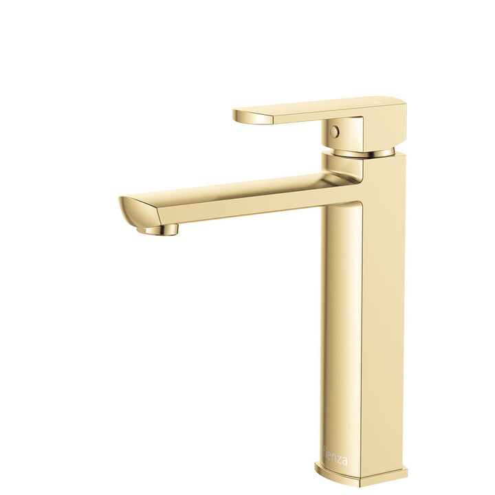 Koko Medium Basin Mixer - Urban Brass