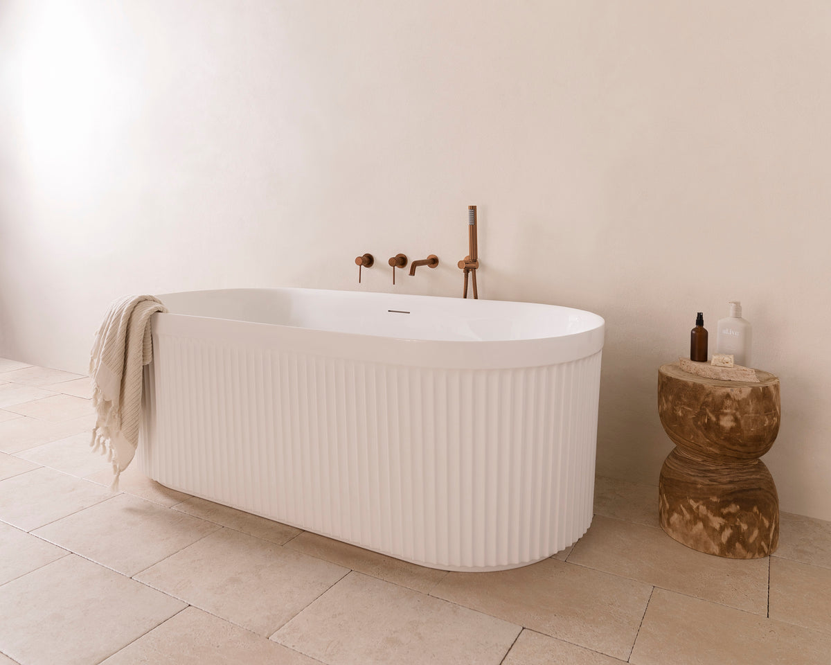 Bronte Plus 1700 Freestanding Gloss White Bath - ADP image 4