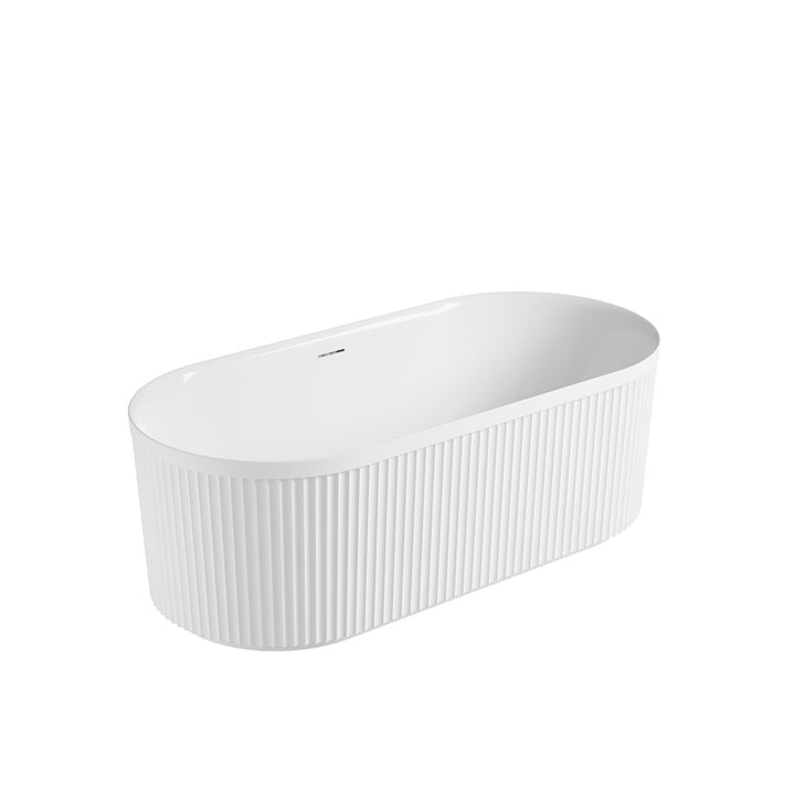 Bronte 1500 Freestanding Matte White Bath