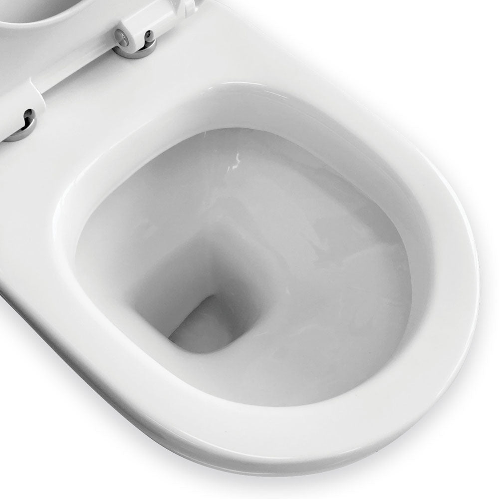 RAK Liwa White Close-Coupled Toilet Suite, Alpine White with S-Trap 240 - product