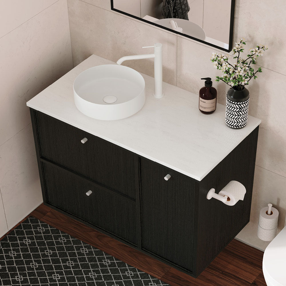 Kaya Tall Basin Mixer - Matte White
