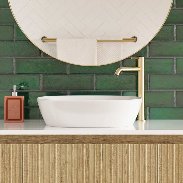 Kaya Tall Basin Mixer - Urban Brass