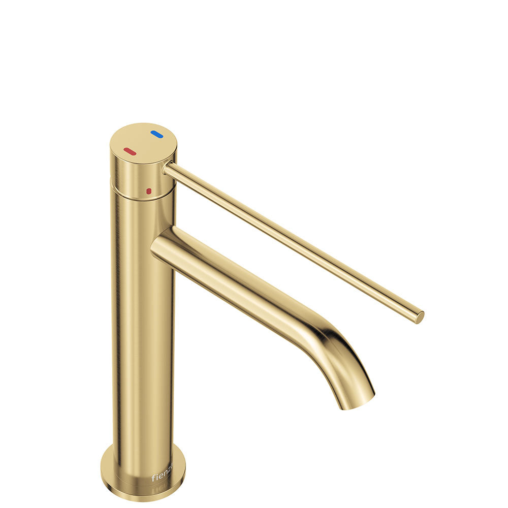 Kaya Care Medium Basin Mixer - Urban Brass