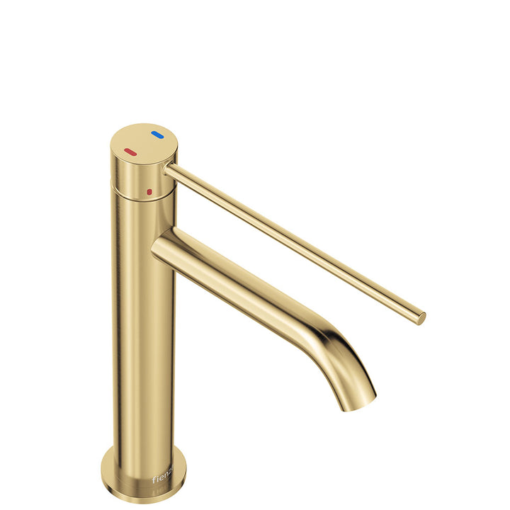 Kaya Care Medium Basin Mixer - Urban Brass