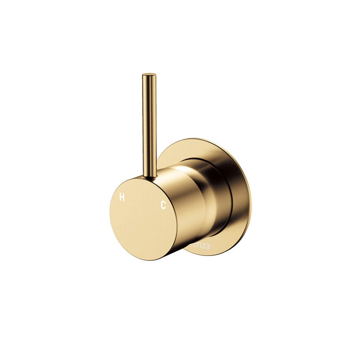Kaya Up Wall Mixer, Small Round Plate - Urban Brass