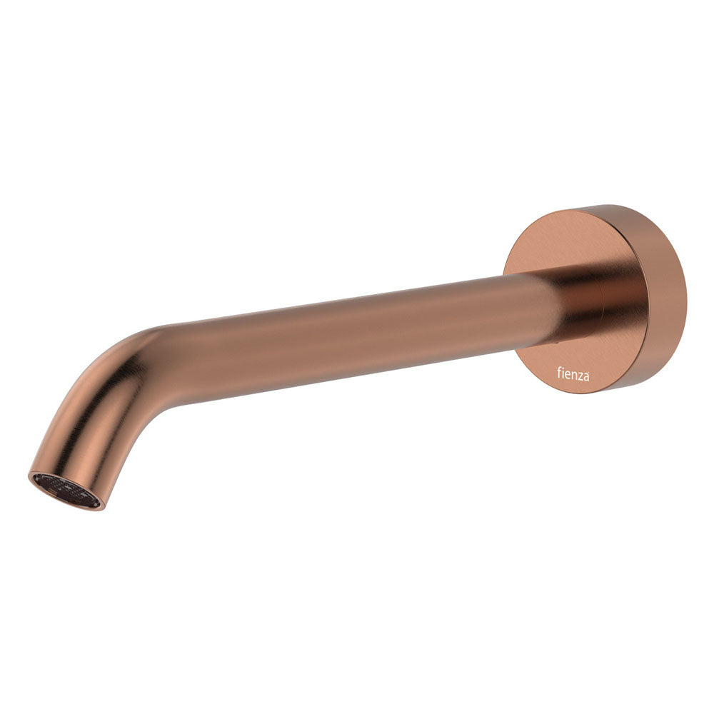 Kaya Basin/Bath Outlet, 220mm - Brushed Copper