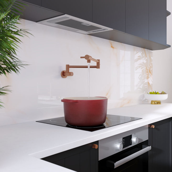 Kaya Pot Filler - Brushed Copper