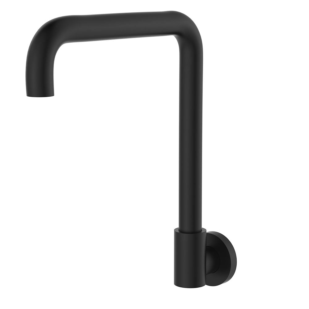 Kaya Squareline Wall Swivel Outlet Set - Matte Black