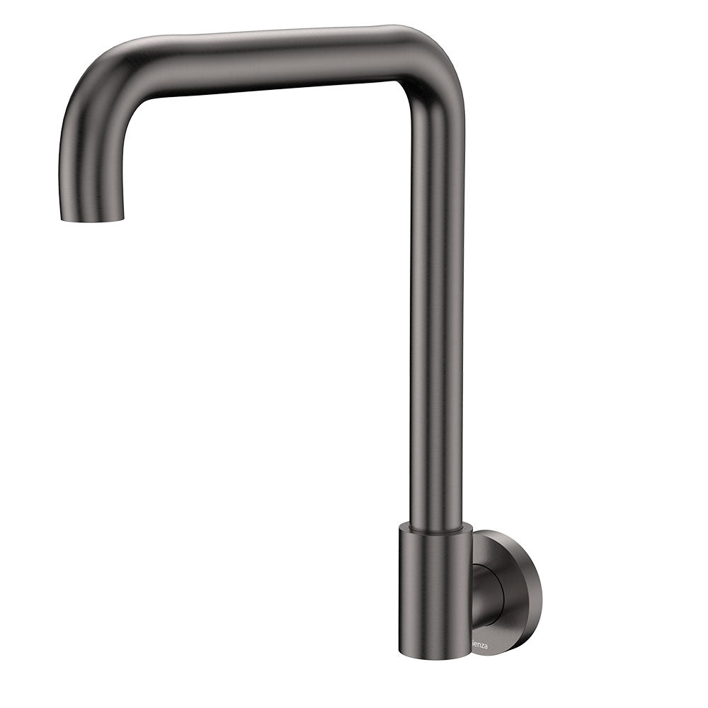 Kaya Squareline Wall Swivel Outlet Set - Gun Metal