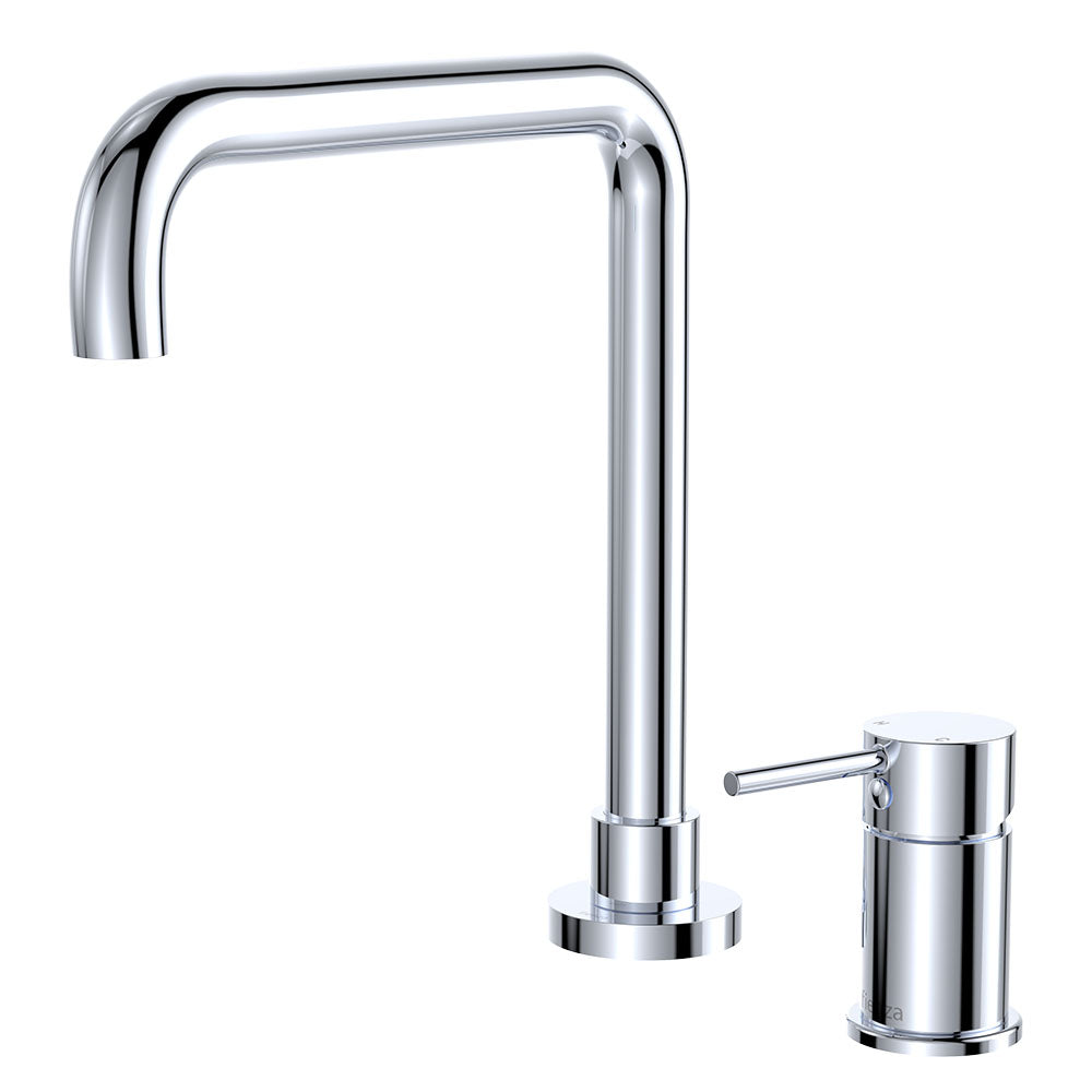 Kaya Squareline Hob Mixer Set - Chrome