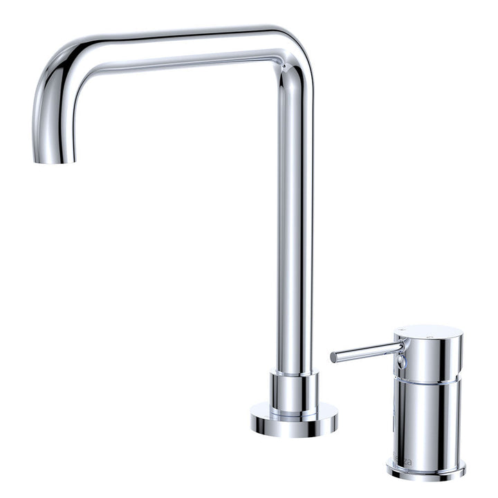 Kaya Squareline Hob Mixer Set - Chrome