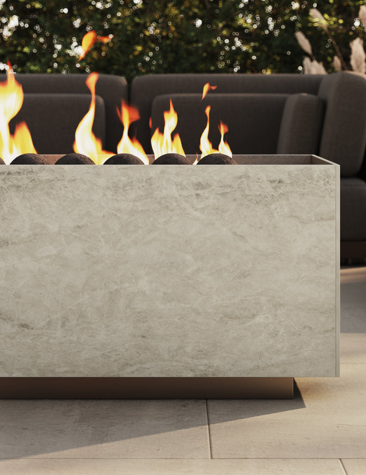 Dekton Nara in an outdoor area, close-up (second photo)