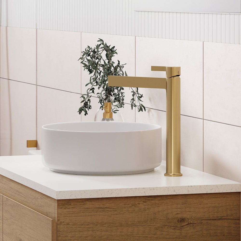 Sansa Tall Basin Mixer - Urban Brass