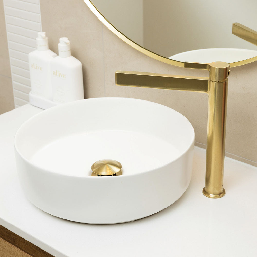 Sansa Tall Basin Mixer - Urban Brass