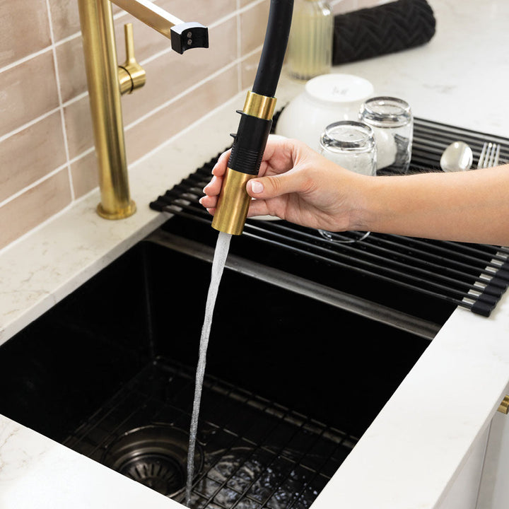 Sansa Pull Down Sink Mixer - Urban Brass