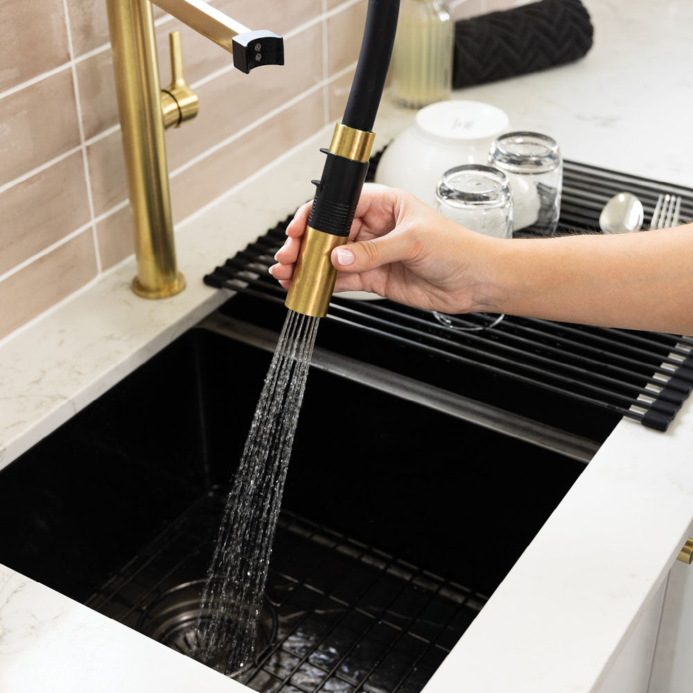 Sansa Pull Down Sink Mixer - Urban Brass
