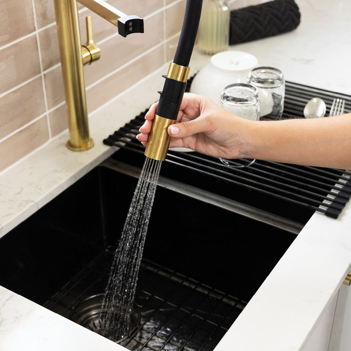Sansa Pull Down Sink Mixer - Urban Brass