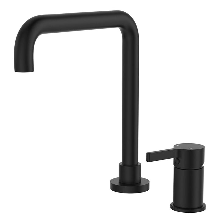 Sansa Squareline Hob Mixer Set - Matte Black